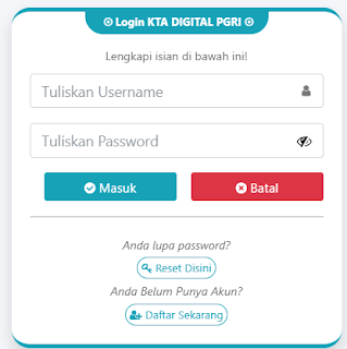 Register PGRI Surakarta - Persatuan Guru Republik Indonesia Cabang Surakarta